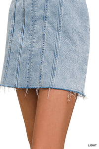 Light Wash Denim Mini Dress