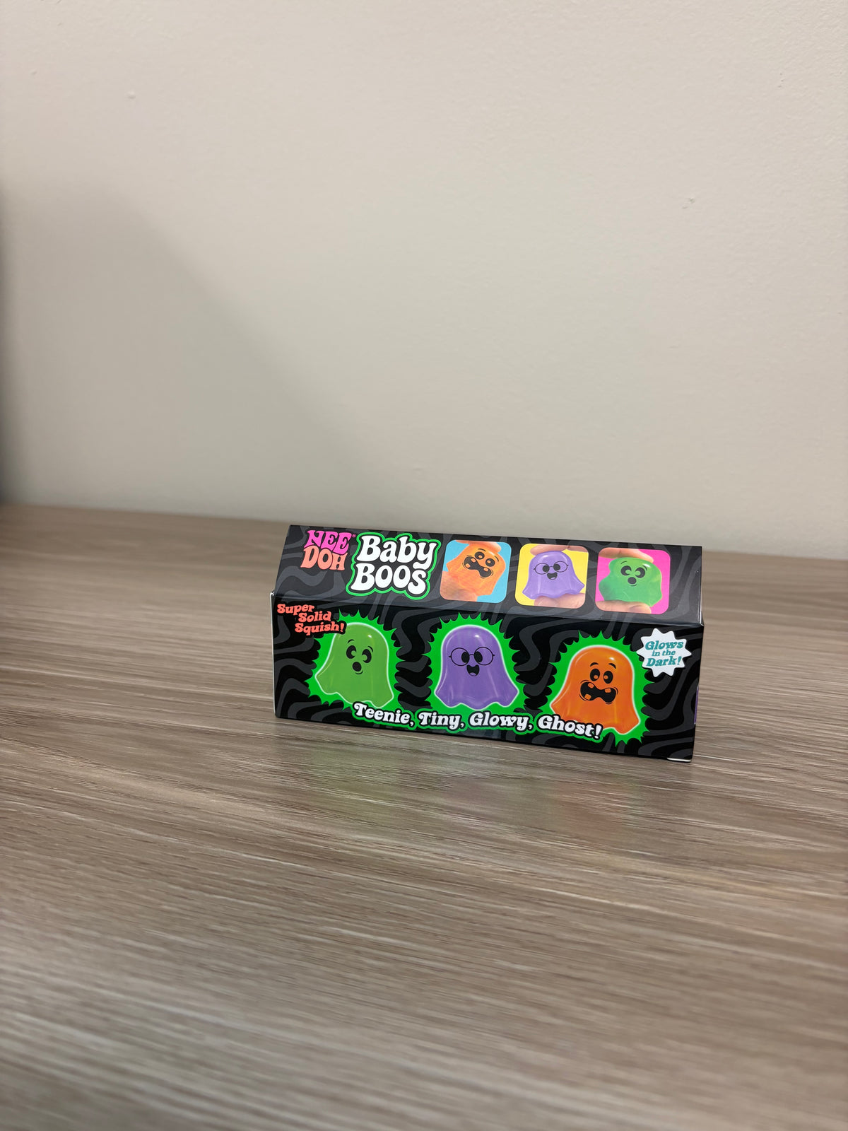 NeeDoh Baby Boos Glow in the Dark Ghost Squish Toy Set