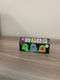 NeeDoh Baby Boos Glow in the Dark Ghost Squish Toy Set
