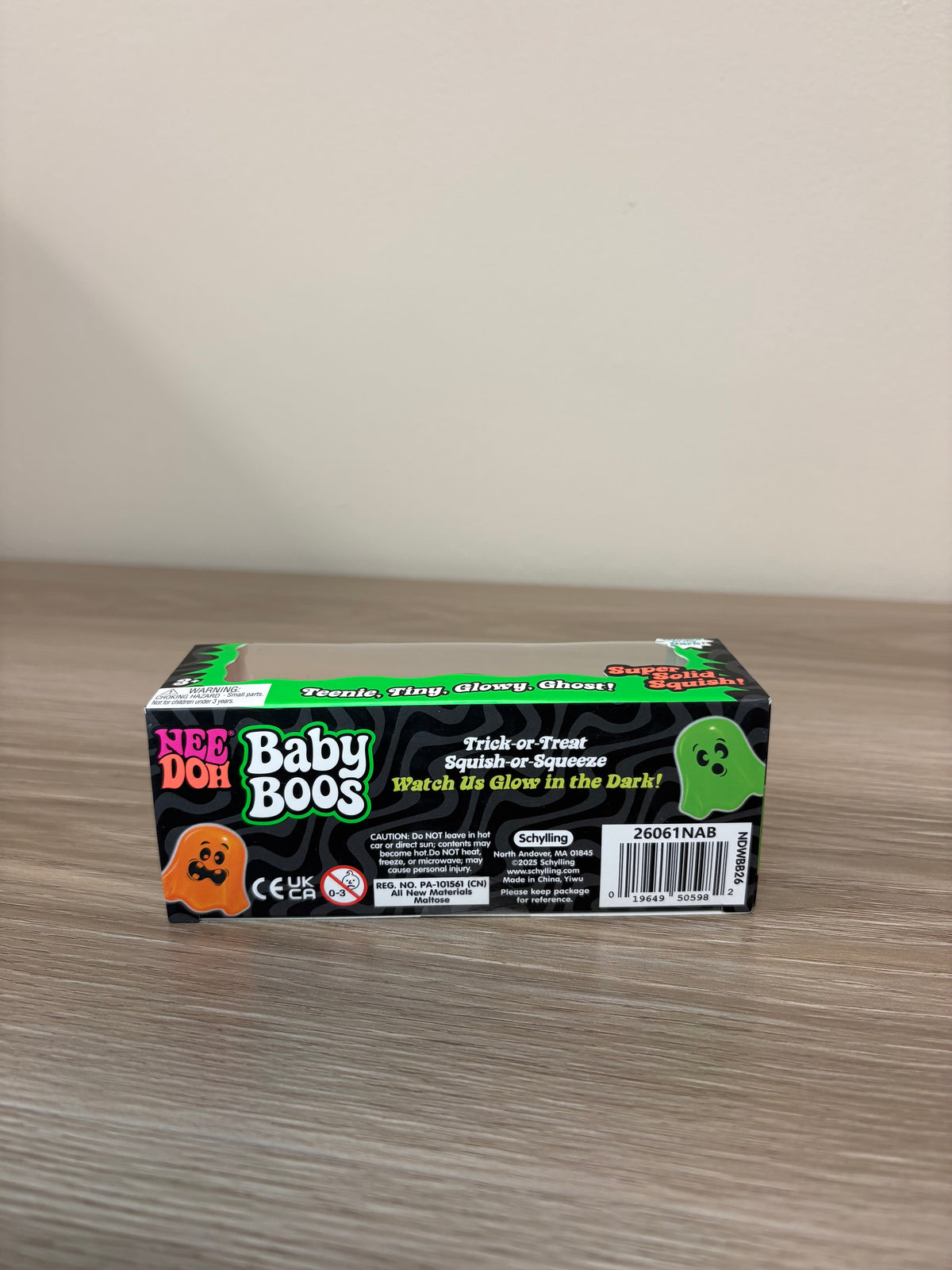 NeeDoh Baby Boos Glow in the Dark Ghost Squish Toy Set