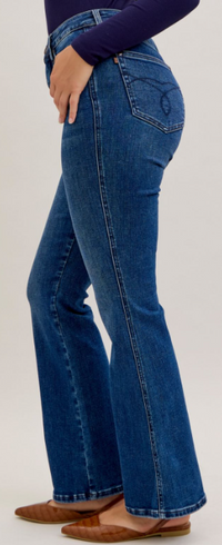 HW Tummy Control Bootcut Judy Blue - Short Inseam