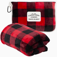 Carstens Plush Travel Blanket with Carry Bag – Cozy & Compact (50" x 60")