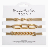 2-in-1 Bracelet Hair Tie Set