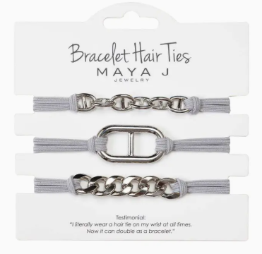2-in-1 Bracelet Hair Tie Set