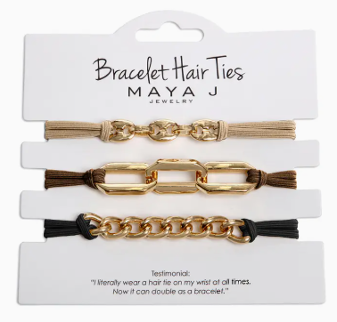 2-in-1 Bracelet Hair Tie Set