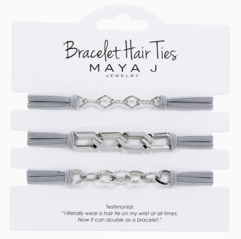 2-in-1 Bracelet Hair Tie Set