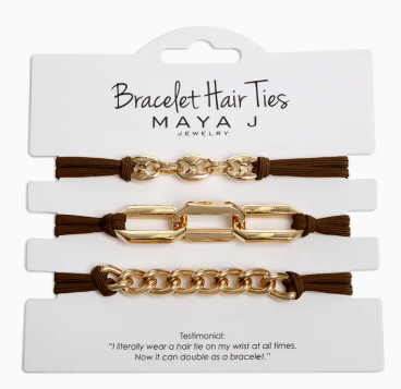 2-in-1 Bracelet Hair Tie Set