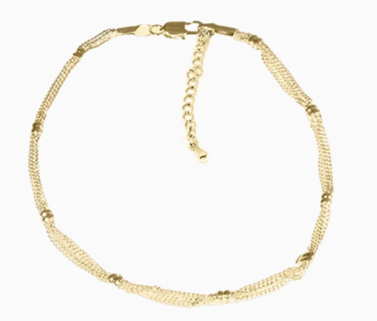 Ankle Bracelets - 14K Gold-Plated