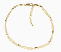 Ankle Bracelets - 14K Gold-Plated