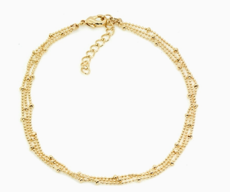 Ankle Bracelets - 14K Gold-Plated