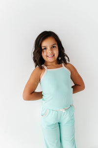 Ocean | Tank + Wide Leg RIB Set