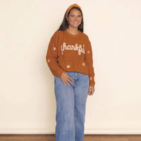 Thankful Thanksgiving Women's Sweater - Mommy and Me