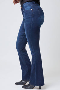 Essential High Rise Flare Jeans – Long Inseam, Tall Fit, Retro 70s Style