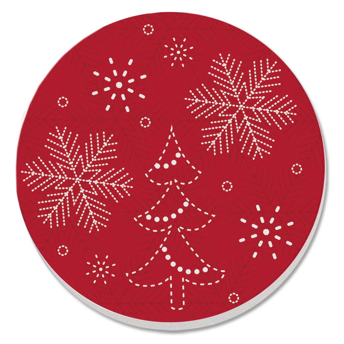 Holiday Cork Backed Coasters – 4" x 4" Drink Coasters for Stylish Surface Protection