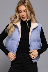 Reversible Fur Padding Vest
