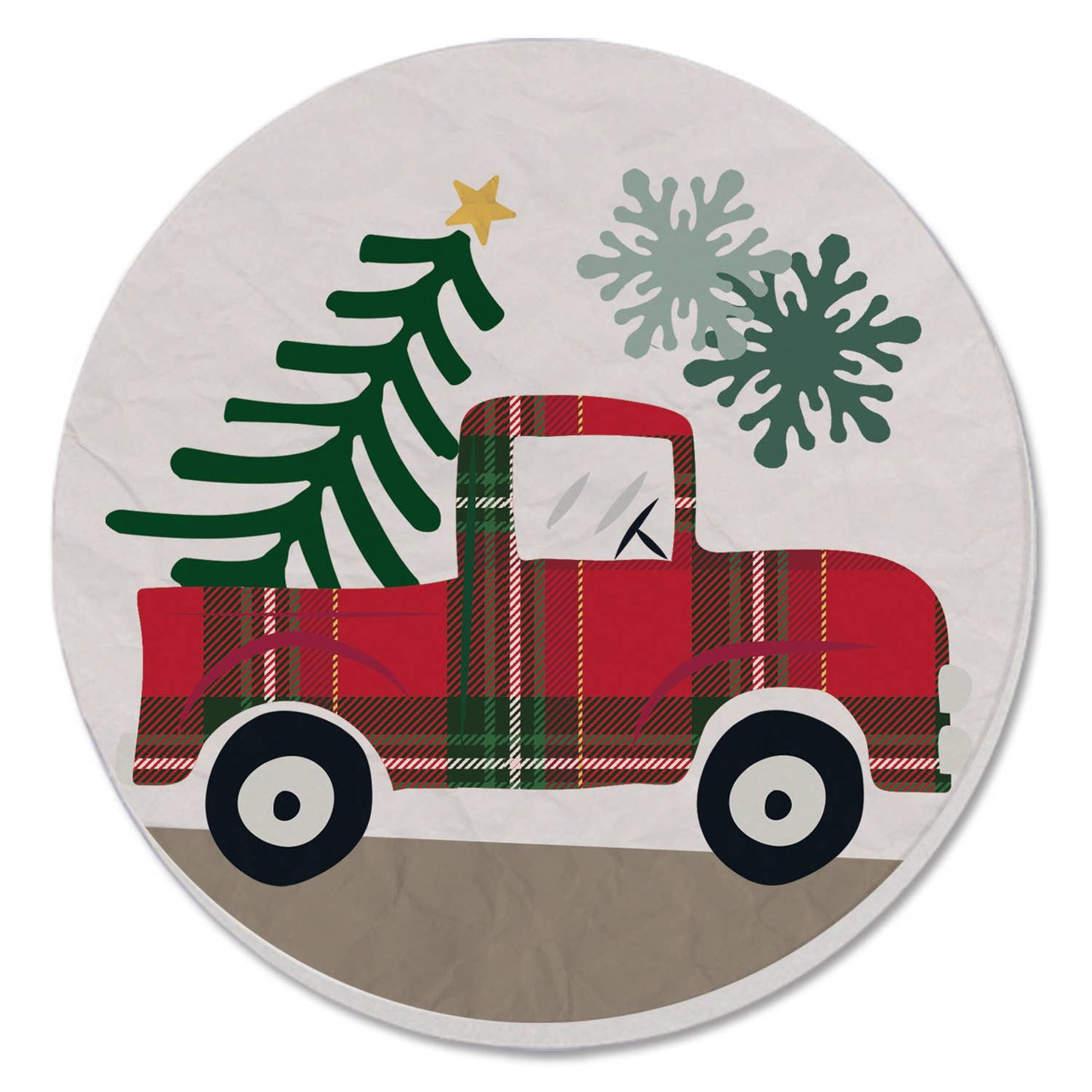 Holiday Cork Backed Coasters – 4" x 4" Drink Coasters for Stylish Surface Protection