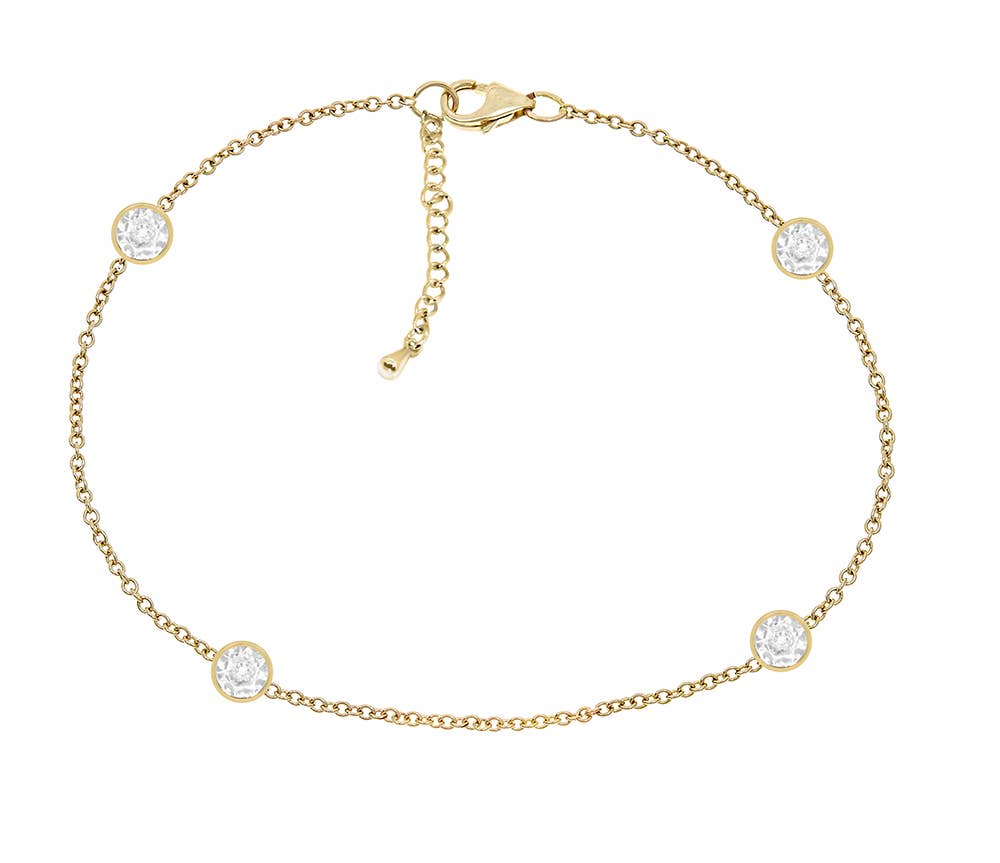 Ankle Bracelets - 14K Gold-Plated