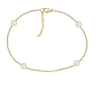 Ankle Bracelets - 14K Gold-Plated