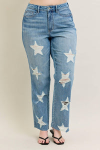 HW Rigid Magic Star Shaped Destroy 90's Straight - PLUS