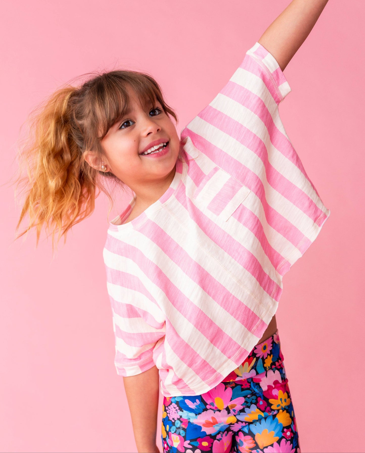 Cotton Candy Stripe | Boxy Crop - COMING SOON!