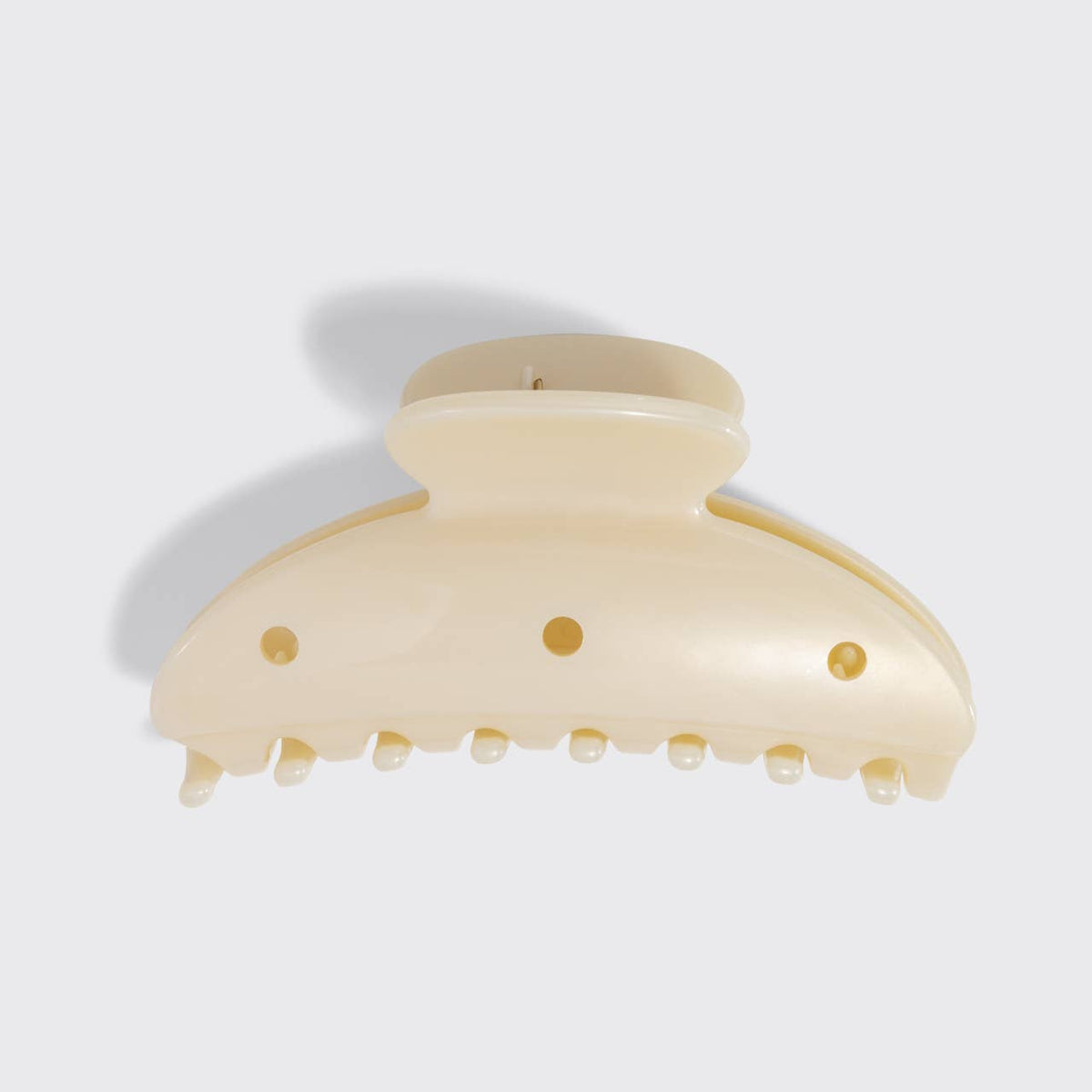 KitschPop™️Curved Claw Clip 7pc Set Vintage- Pearlized Cream