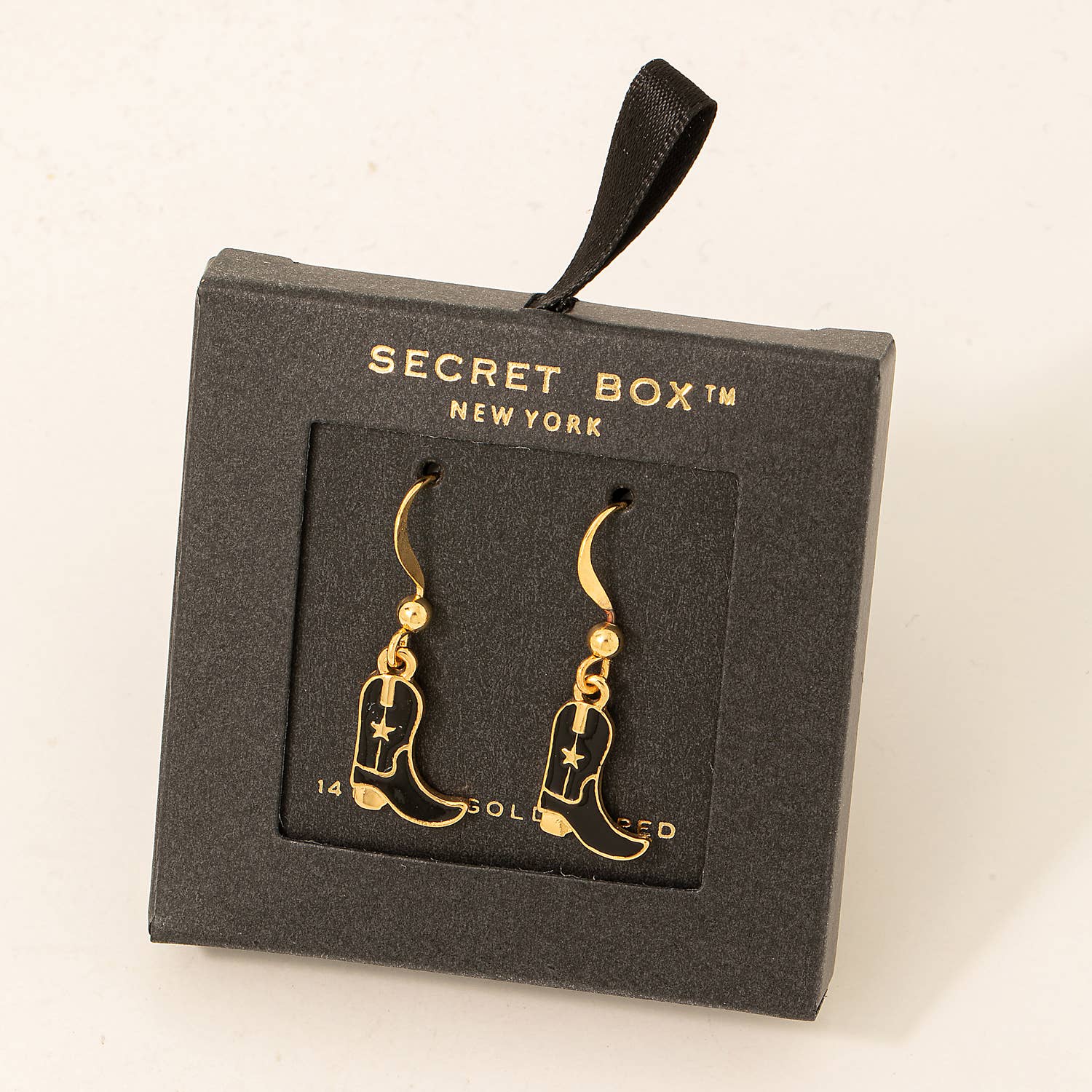 Gold Dipped Cowboy Boot Earrings – Secret Box Collection