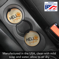 Hello Sunshine Absorbent Stone Car Coaster 1 Pk