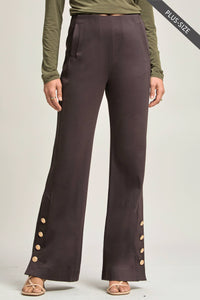 PLUS SIZE Magic Gala Button-Hem Pants