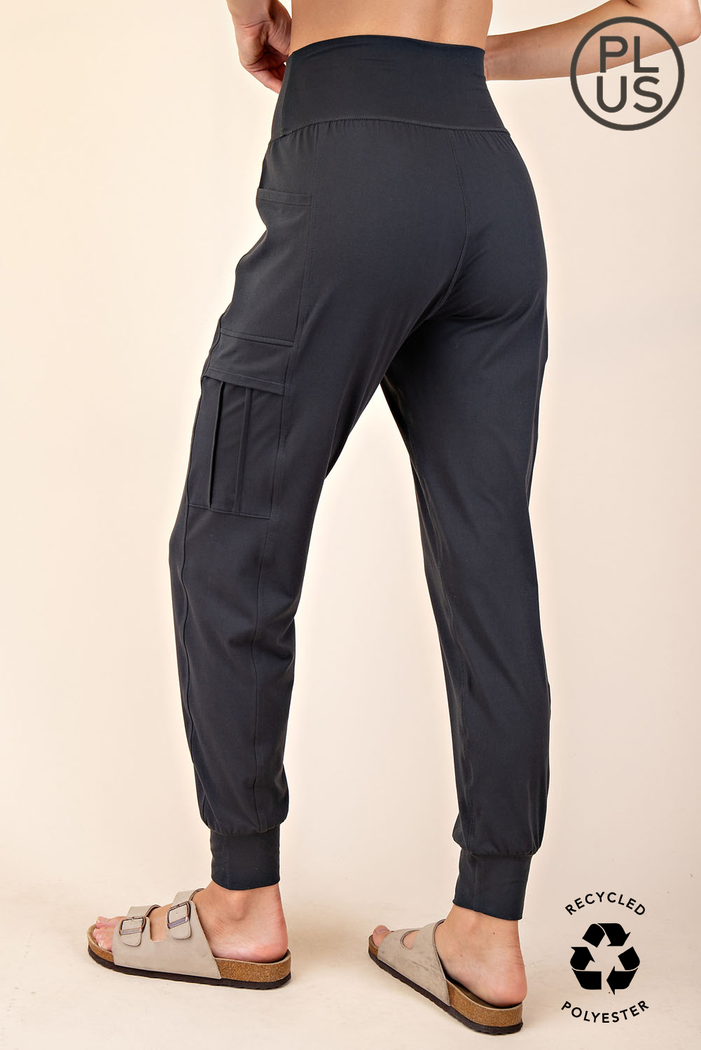 BUTTER JOGGER WITH SIDE POCKETS - PLUS SIZE