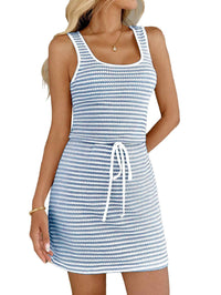 Striped Knit Tank Dress Bodycon Summer Mini Dress