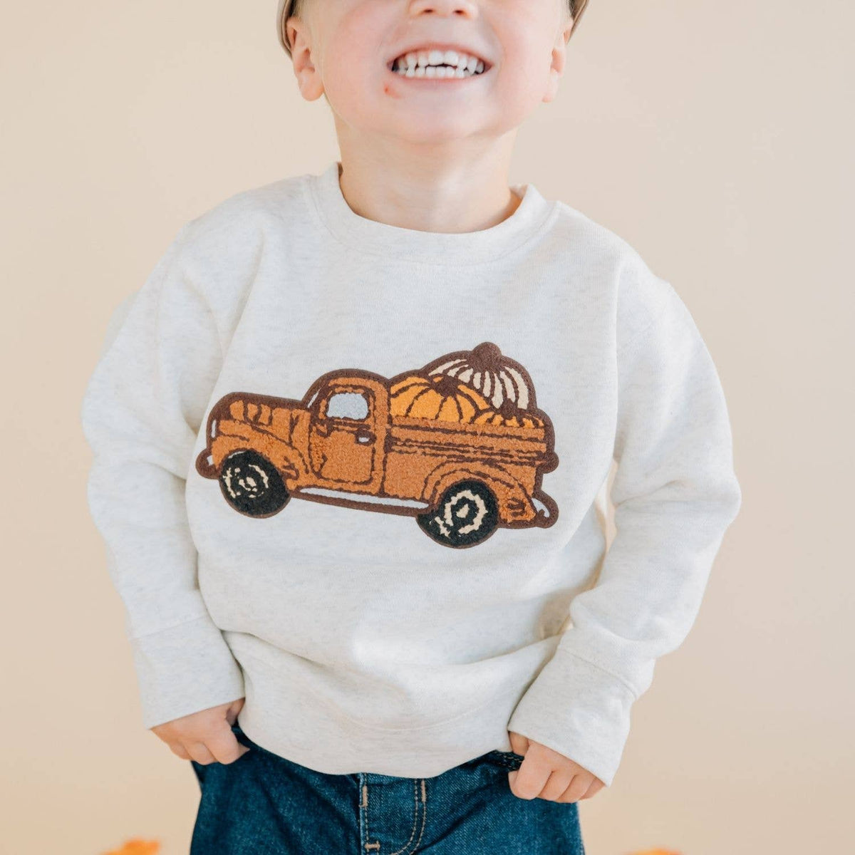 Fall Truck Patch Sweatshirt
