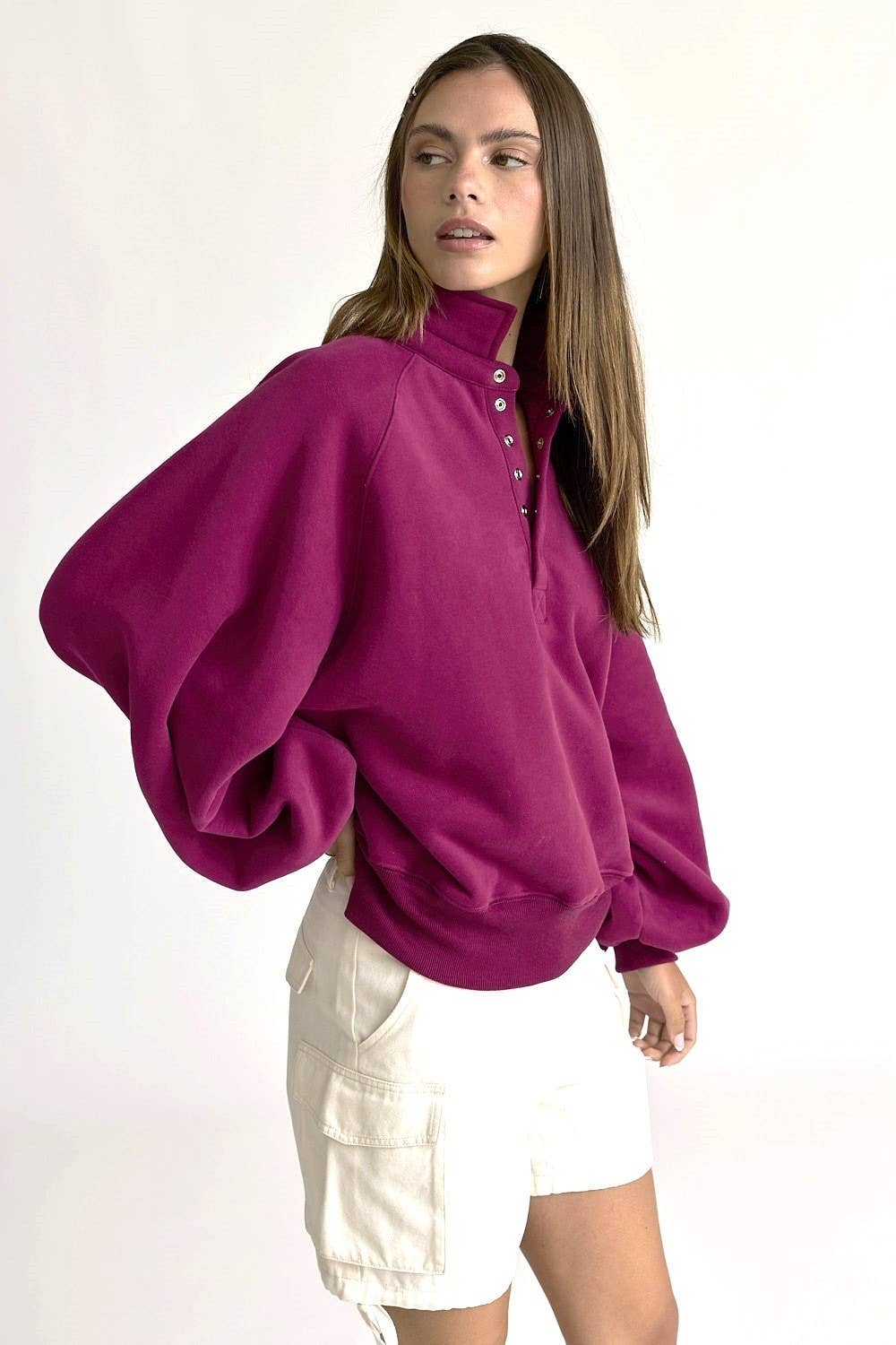Piper Snap Button Collared Sweater