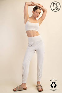 BUTTER JOGGER WITH SIDE POCKETS - PLUS SIZE