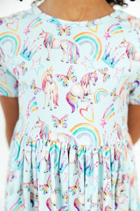 Unicorn Queen S/S Pocket Twirl Dress - COMING SOON!
