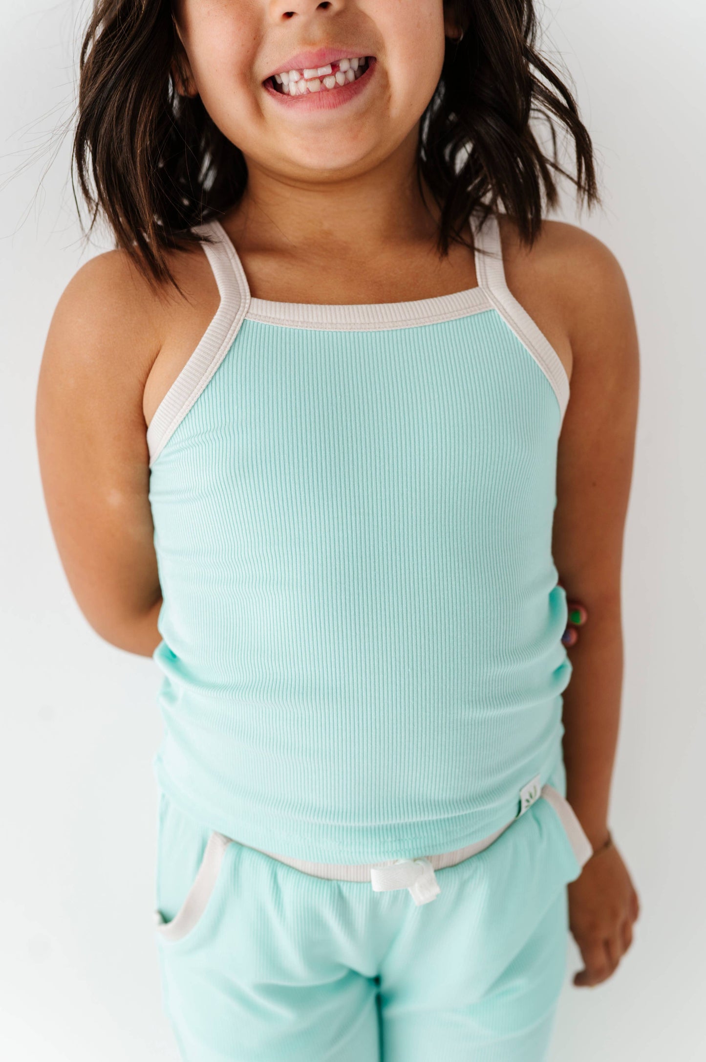 Ocean | Tank + Wide Leg RIB Set