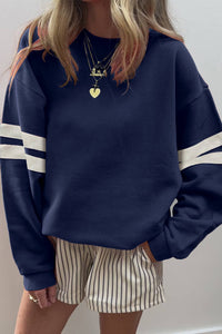 GAME DAY Varsity Striped Sweatshirt