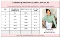 Ribbed Turtleneck Bodysuit – Everyday Luxury