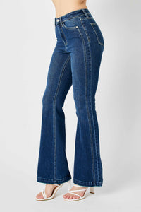 Judy Blue High Waisted Angled Side Seam Flare Jeans