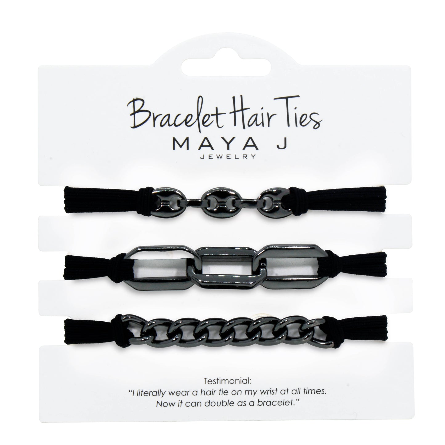 2-in-1 Bracelet Hair Tie Set