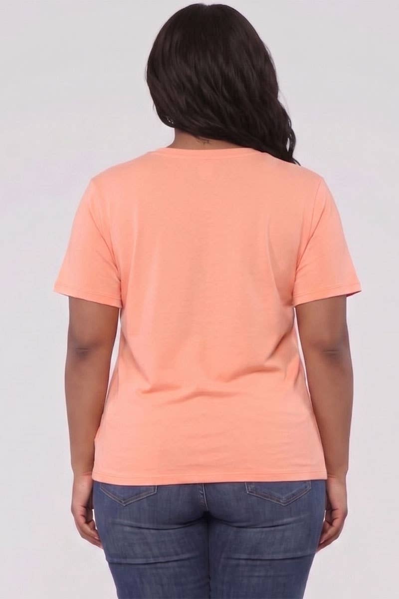 Basic Short Sleeve T-shirt - Plus Size