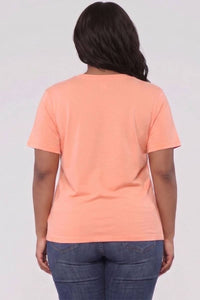 Basic Short Sleeve T-shirt - Plus Size