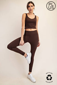 Butter Soft High Waist Full-Length Leggings with Pockets – Plus