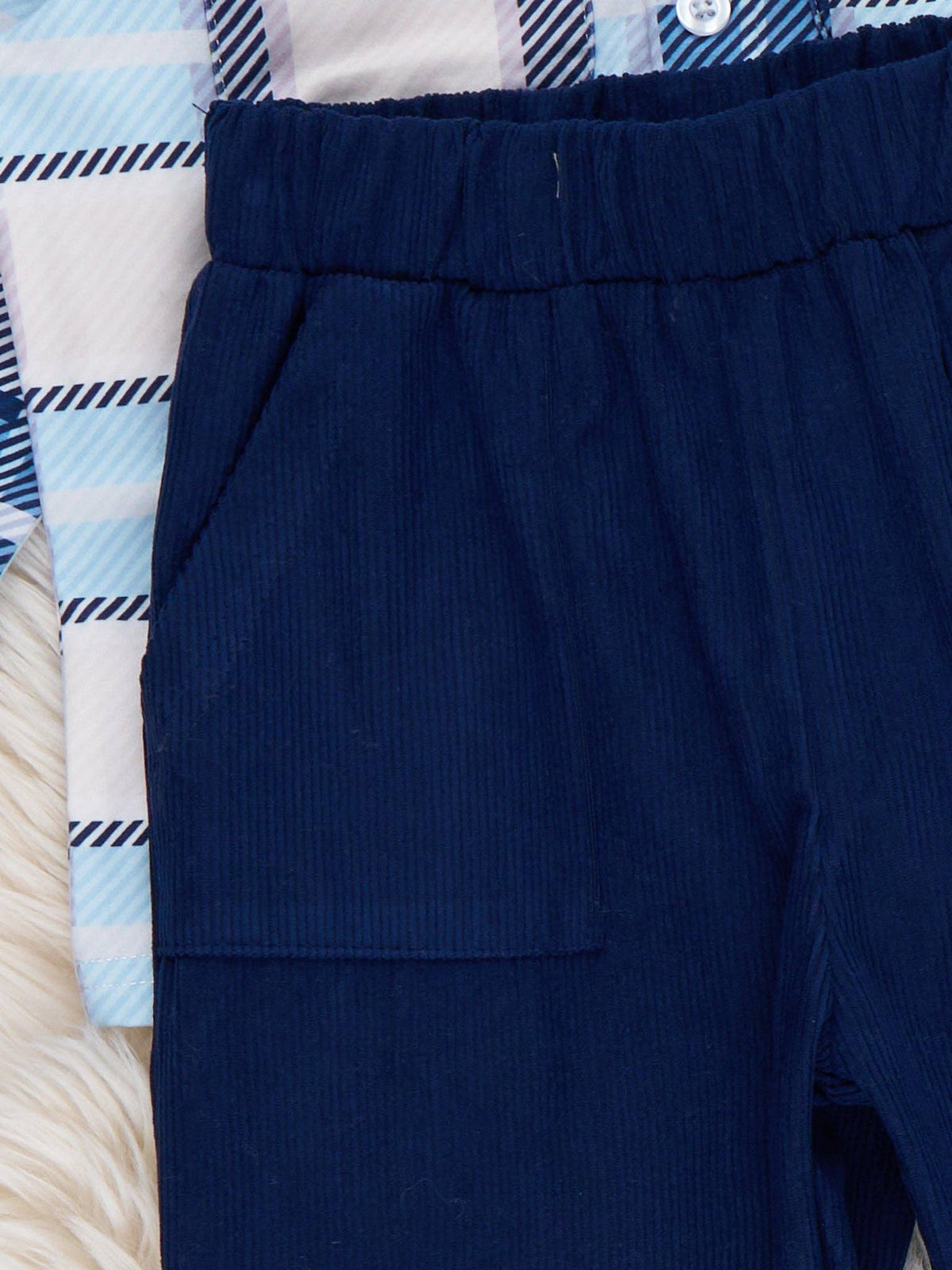 Plaid Prep Button Outfit