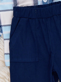Plaid Prep Button Outfit