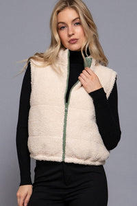 Reversible Fur Padding Vest