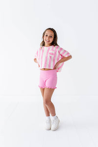 Cotton Candy Stripe | Boxy Crop - COMING SOON!