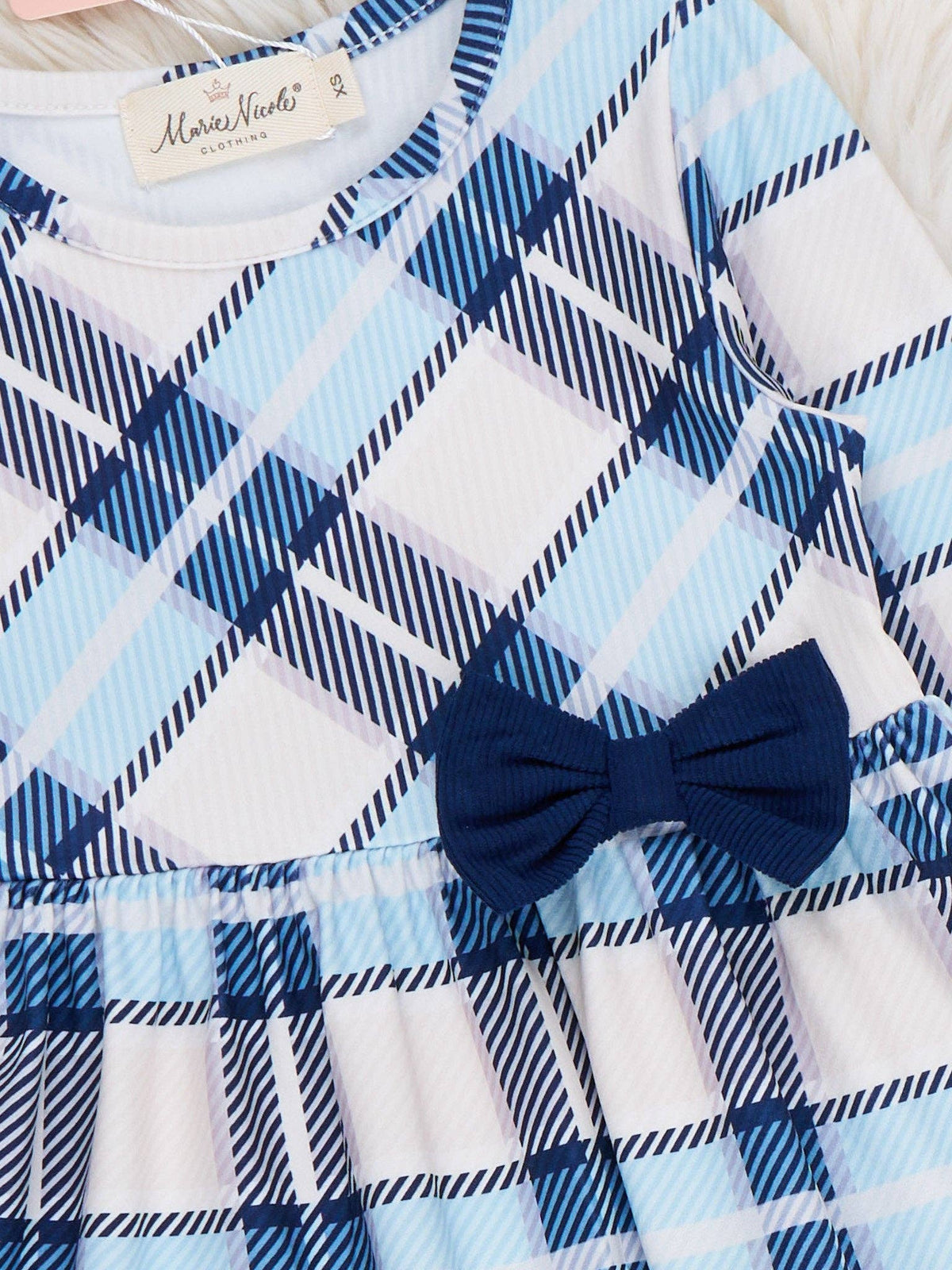 Plaid Prep Bow Dress
