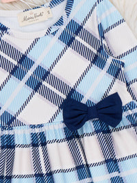Plaid Prep Bow Dress