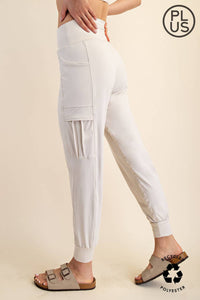 BUTTER JOGGER WITH SIDE POCKETS - PLUS SIZE