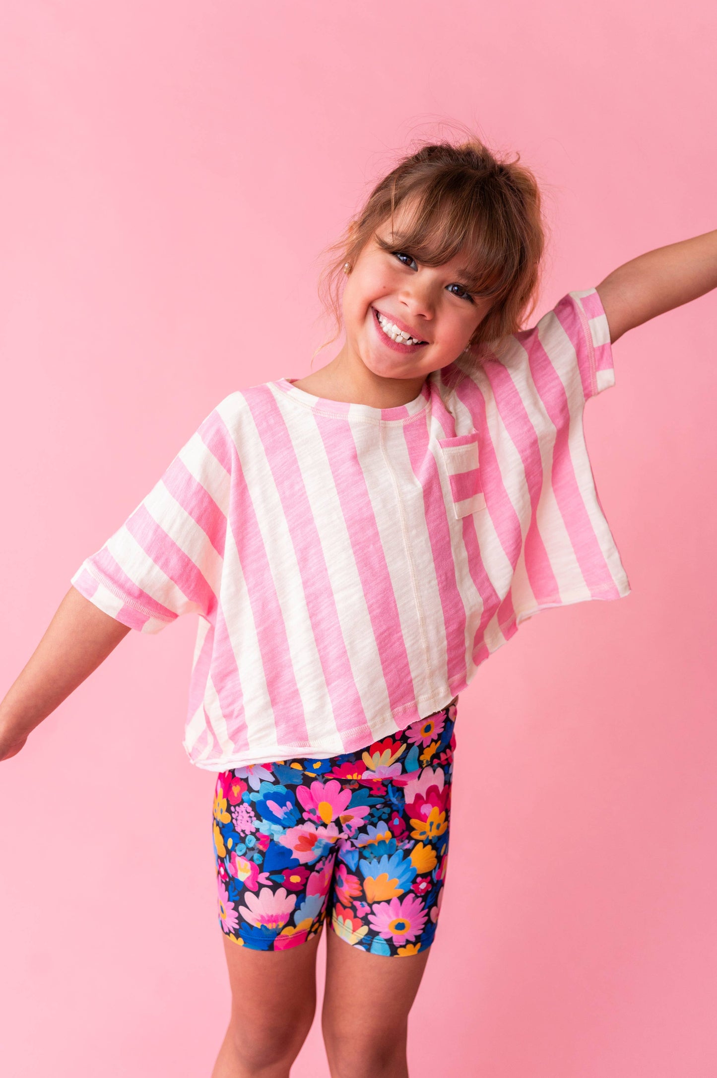 Cotton Candy Stripe | Boxy Crop - COMING SOON!